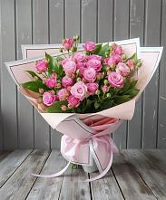 Букет Розовый кустик #REPLACE_PRED# Нежинка