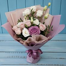 Букет цветов из:  Розы и Лизиантусы в Нежинка