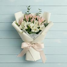 Букет цветов из:  Альстромерии #REPLACE_PRED# Нежинка