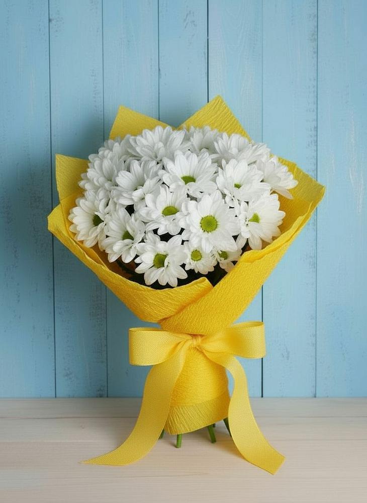 Букет цветов из: Хризантемы в Нежинка