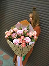 Букет цветов из:  Розы #REPLACE_PRED# Нежинка