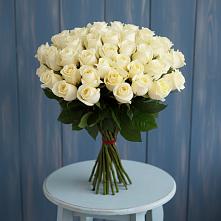 Букет 51 Белая роза Эдлесс Лав #REPLACE_PRED# Нежинка