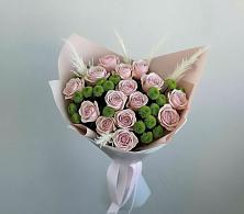 Букет цветов из:  Розы и Хризантемы #REPLACE_PRED# Нежинка