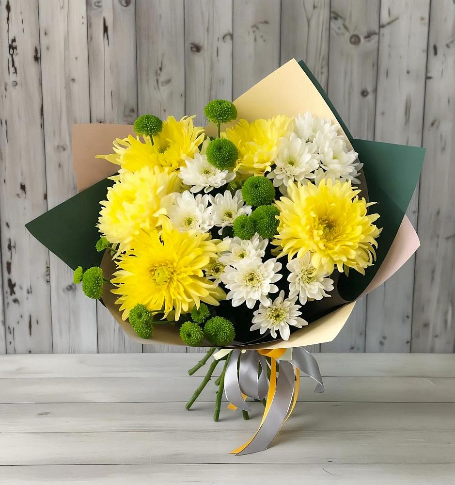 Букет цветов из: Хризантемы в Нежинка