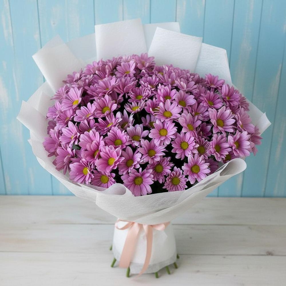 Букет цветов из: Хризантемы в Нежинка