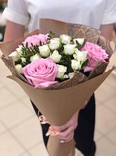 Букет цветов из:  Розы #REPLACE_PRED# Нежинка
