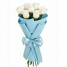 Букет 7 белых роз Проуд в Нежинка