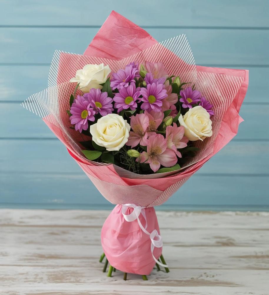 Букет цветов из: Герберы в Нежинка