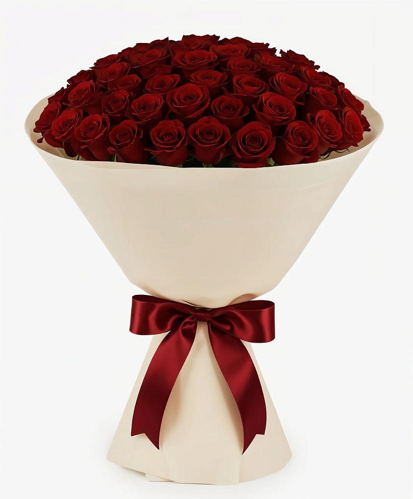 Букет 101 Бордовая роза Блэк Бакарра в Нежинка